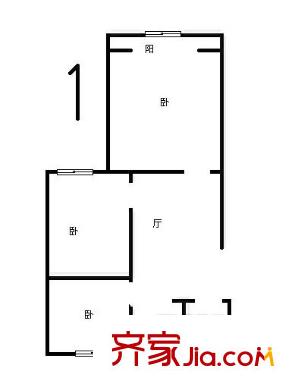 彩虹苑戶型圖戶型圖 3室 3室1廳1衛(wèi)1廚