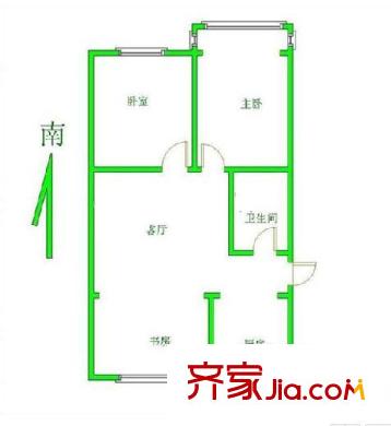 彩虹苑戶型圖戶型圖 3室 3室1廳1衛(wèi)1廚