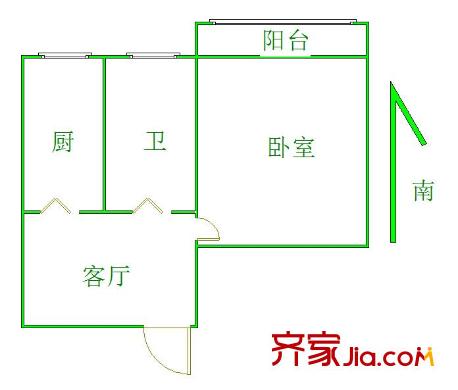 茶亭村戶型圖戶型圖1室 1室1廳1衛(wèi)1廚