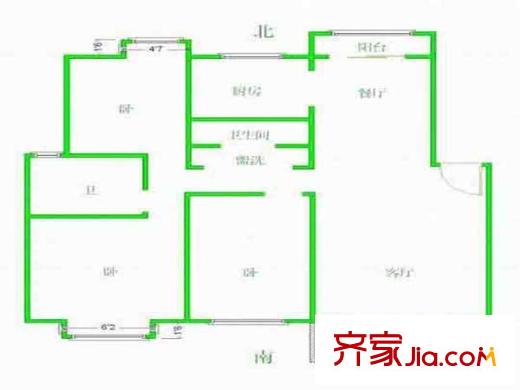 蘇源頤和美地戶型圖戶型圖 3室 3室2廳2衛(wèi)1廚