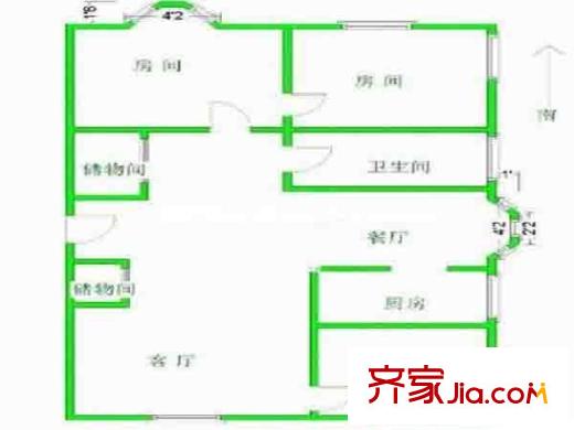 蘇源頤和美地戶型圖戶型圖 3室 3室2廳1衛(wèi)1廚