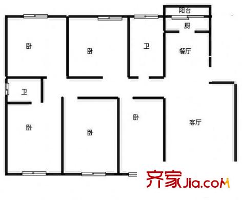 蘇源頤和美地戶型圖戶型圖 5室 5室2廳2衛(wèi)1廚