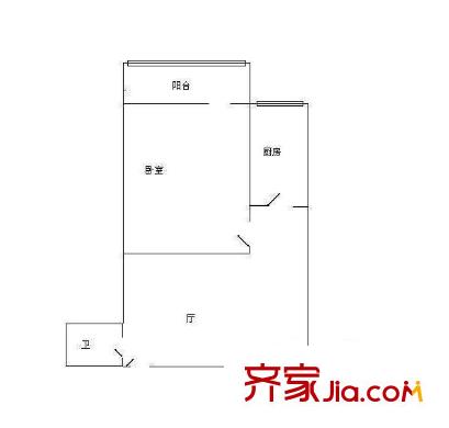 韓家苑戶型圖戶型圖 1室 1室1廳1衛(wèi)1廚