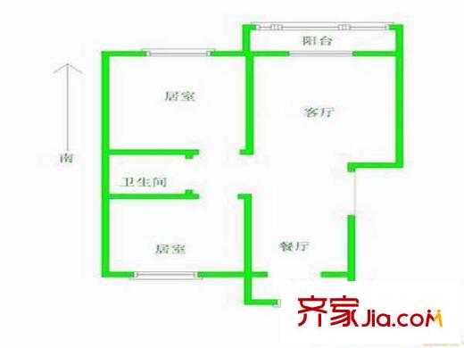 東虹園戶型圖戶型圖 2室 2室2廳1衛(wèi)1廚