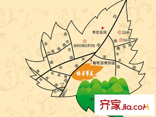 雍翠華苑交通圖地理位置