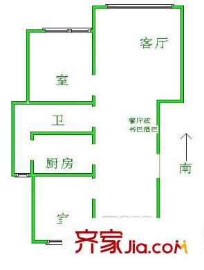 舒心苑戶型圖戶型圖 2室 2室2廳1衛(wèi)1廚