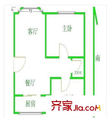 千花溪戶型圖戶型圖2室 2室1廳1衛(wèi)1廚