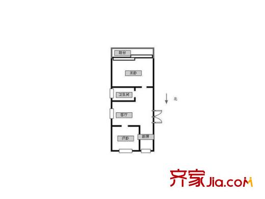 黃鸝新村戶型圖戶型圖2室 2室1廳1衛(wèi)1廚