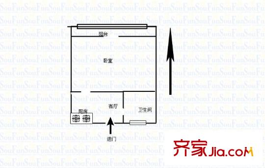 黃鸝新村戶型圖戶型圖1室 1室1廳1衛(wèi)