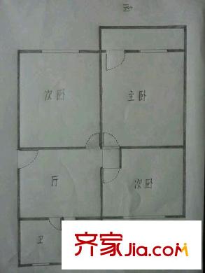二十八所南苑戶型圖戶型圖 3室 3室1廳1衛(wèi)1廚