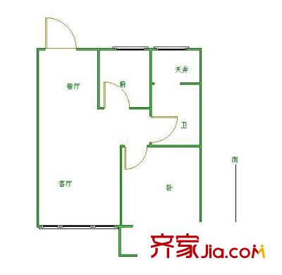 碧水華庭戶型圖戶型圖 2室 2室1廳1衛(wèi)1廚
