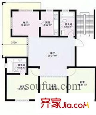 碧水華庭戶型圖戶型圖  3室 3室2廳2衛(wèi)1廚