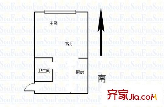 城開國際戶型圖戶型圖1室 1室1衛(wèi)1廚