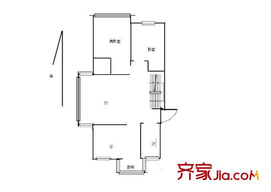 正泰花苑戶型圖戶型圖 2室 2室2廳1衛(wèi)