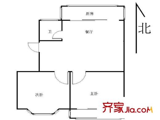 正泰花苑戶型圖戶型圖 2室 2室2廳1衛(wèi)1廚