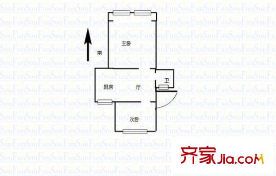 小紗帽巷小區(qū)戶型圖戶型圖2室 2室1廳1衛(wèi)1廚