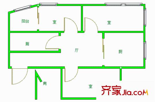 小紗帽巷小區(qū)戶型圖 戶型圖 3室 3室1廳1衛(wèi)1廚