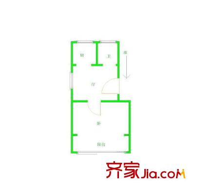南秀村戶(hù)型圖戶(hù)型圖 1室  1室1廳1衛(wèi)1廚