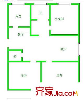 南苑思園戶型圖 戶型圖 3室 3室2廳1衛(wèi)1廚