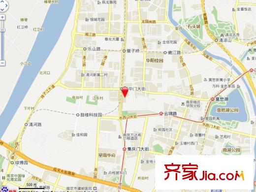 名仕嘉園交通圖