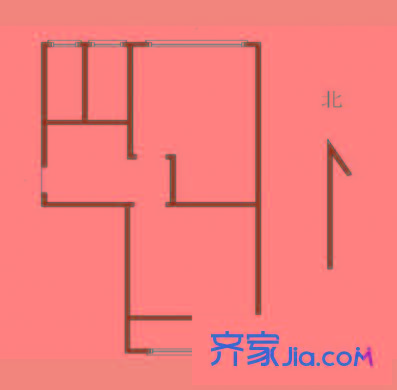 黑龍江路十二巷戶型圖戶型圖 2室 2室1廳1衛(wèi)1廚