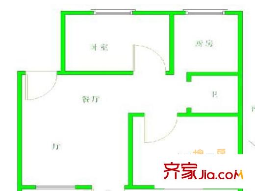 中南園戶型圖戶型圖 2室 2室1廳1衛(wèi)1廚