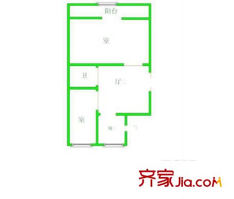 劍閣路小區(qū)戶型圖 戶型圖 2室  2室1廳1衛(wèi)1廚