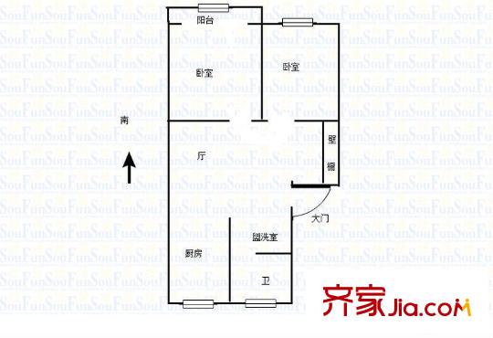 青石村戶(hù)型圖戶(hù)型圖2室 2室1廳1衛(wèi)1廚
