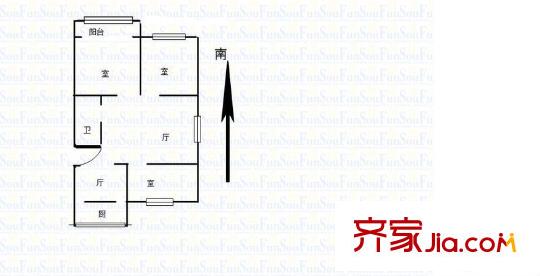 黑龍江路26號(hào)戶(hù)型圖戶(hù)型圖 3室 3室1廳1衛(wèi)1廚