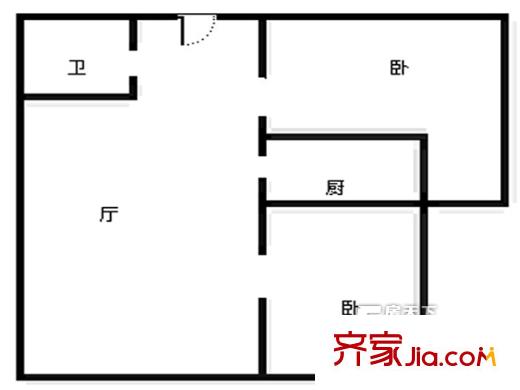 黑龍江路26號(hào)戶型圖戶型圖 2室 2室2廳1衛(wèi)1廚