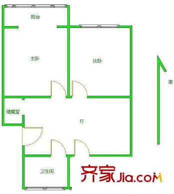 黑龍江路26號(hào)戶(hù)型圖戶(hù)型圖 2室 2室2廳1衛(wèi)1廚
