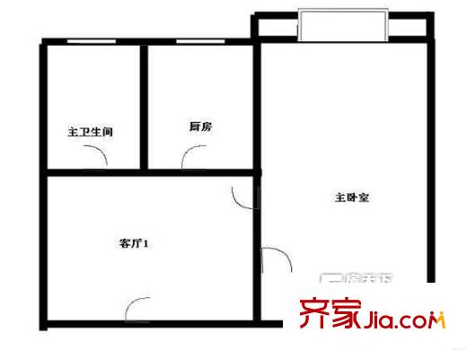 黑龍江路26號(hào)戶型圖戶型圖 1室 1室1廳1衛(wèi)1廚