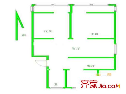 湖西街小區(qū)戶型圖戶型圖2室 2室2廳1衛(wèi)1廚