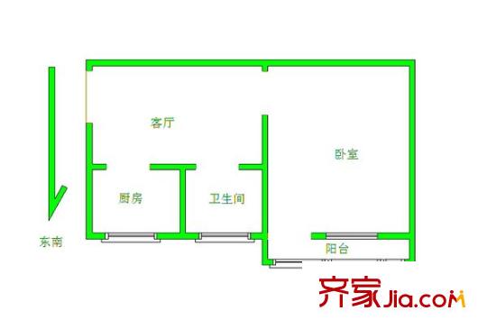 四衛(wèi)頭小區(qū)戶型圖戶型圖 1室 1室1廳1衛(wèi)1廚