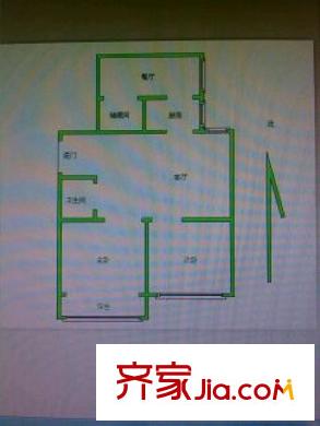 宏景公寓戶型圖戶型圖 3室 3室1廳1衛(wèi)