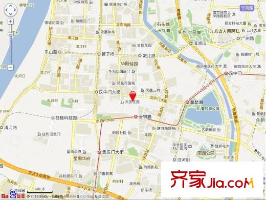 西祠胡同交通圖