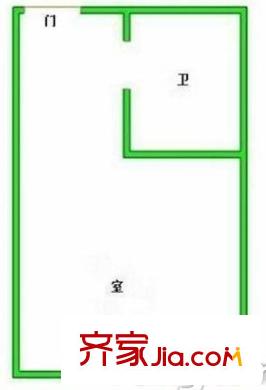西祠胡同戶型圖戶型圖 1室 1室1廳1衛(wèi)