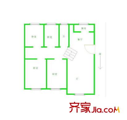 金輪第一城戶型圖戶型圖 4室 4室2廳2衛(wèi)1廚
