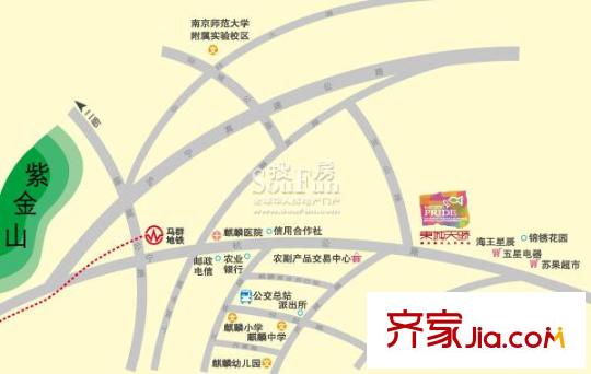 北晨雅居交通圖配套區(qū)位圖