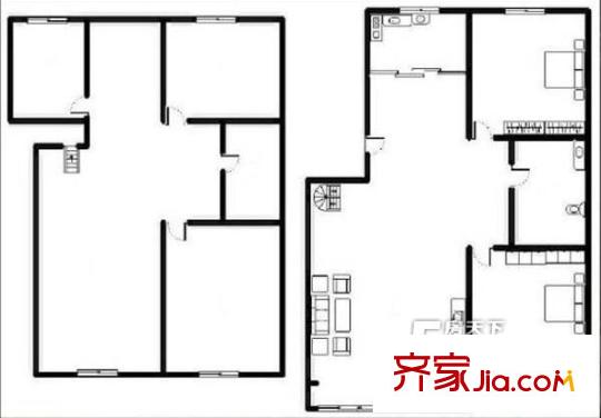金水翠園戶型圖4室戶型圖 4室2廳2衛(wèi)1廚