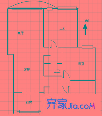 金源太古城戶型圖戶型圖 3室 3室2廳2衛(wèi)1廚
