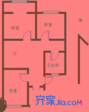 寧工一村戶型圖戶型圖 3室 3室1廳1衛(wèi)