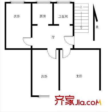 兆園戶型圖 戶型圖 2室 2室1廳1衛(wèi)1廚