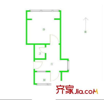 交通一村戶型圖戶型圖 1室 1室1廳1衛(wèi)1廚