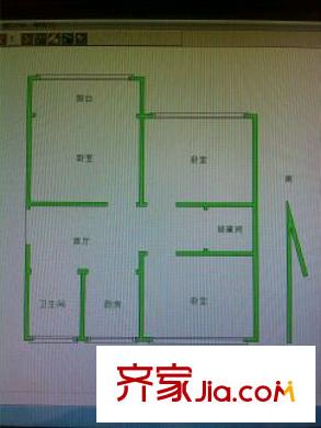 校門口戶型圖戶型圖 3室 3室1廳1衛(wèi)