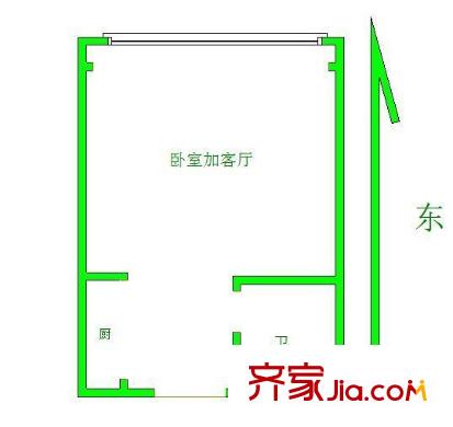 錦盈大廈戶型圖戶型圖1室 