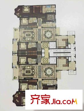 華潤悅府戶型圖戶型圖 4室 4室2廳4衛(wèi)1廚
