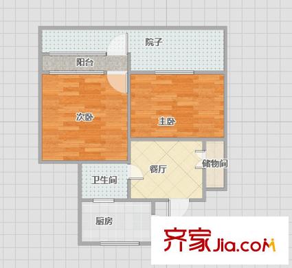 廣州路一中心戶型圖戶型圖 2室 2室1廳1衛(wèi)1廚