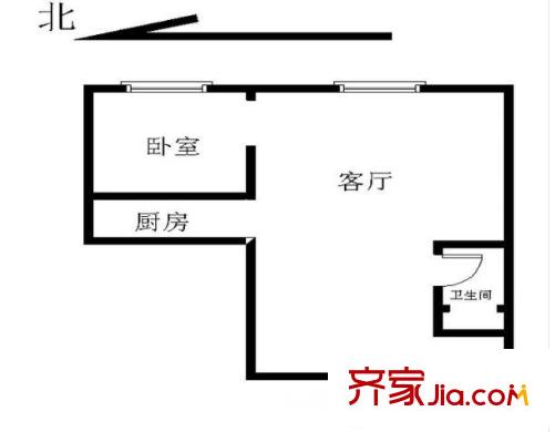 辰龍新境界戶型圖戶型圖 1室 1室1廳1衛(wèi)1廚