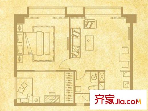 辰龍新境界戶型圖戶型圖 2室 2室2廳1衛(wèi)1廚
